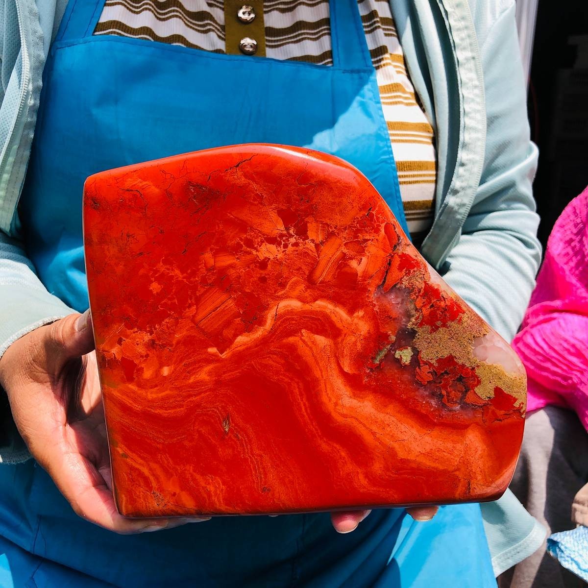 11.68LB Large Natural Red Jasper ore standard Quartz Crystal Healing Sample 5928