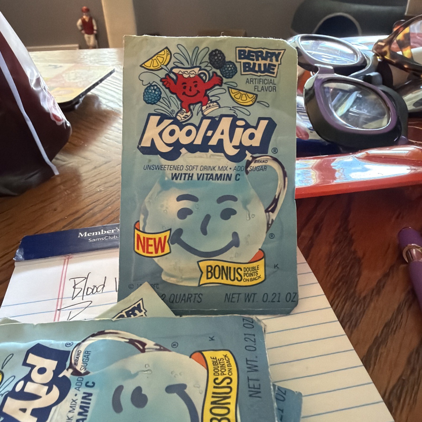 VINTAGE Kool-Aid Berry Blue Flavor Packet 1988. New Old Stock. 1 Packet VINTAGE Kool-Aid Berry Blue Flavor Packet 1988. New Old Stock. 1 Packet