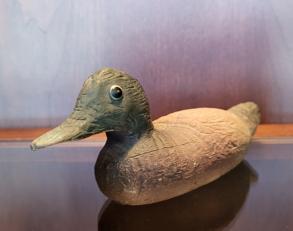 Vintage Hand-Painted Duck Decoy Figurine Decor 7.25" Artist Signed K/P 1998 Vintage Hand-Painted Duck Decoy Figurine Decor 7.25" Artist Signed K/P 1998