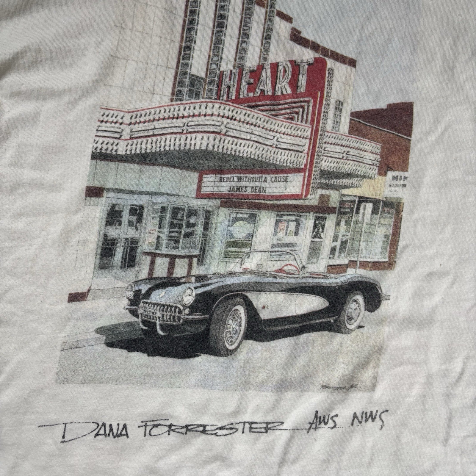 Vintage 1994 Corvette Mid America 20th Anniversary Dana Forrester T-Shirt L