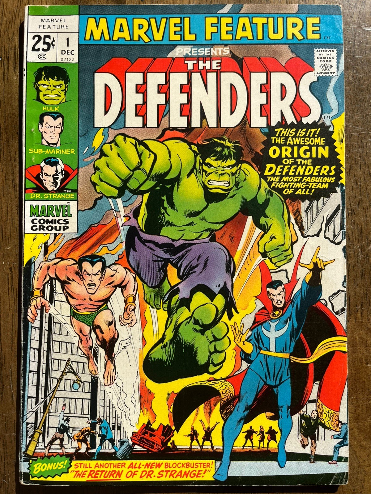 Marvel Feature #1 The Defenders - 1st Appearance and Origin Marvel Feature #1 The Defenders - 1st Appearance and Origin