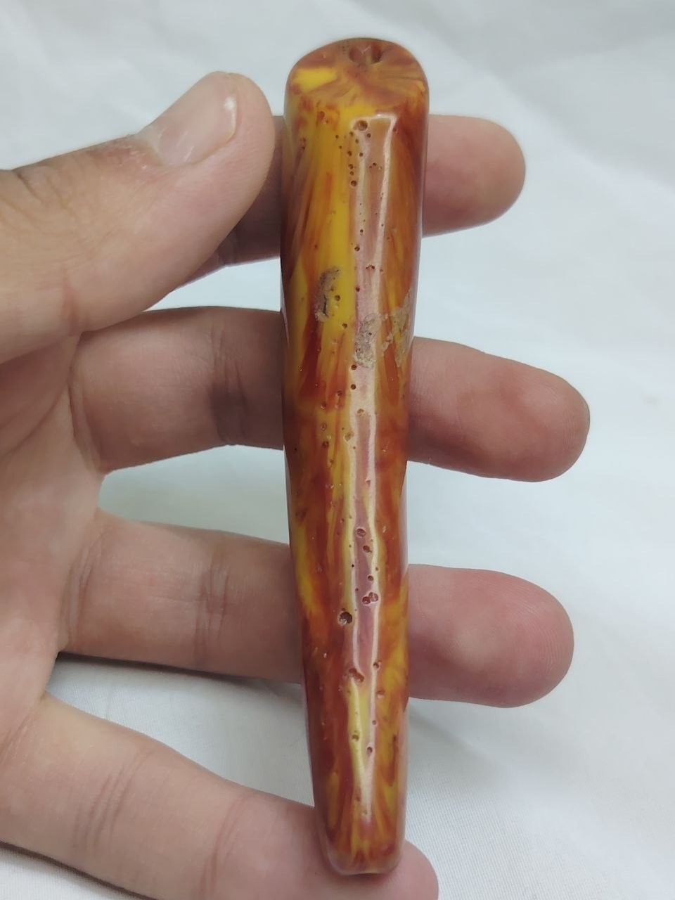 Vintage Bakelite Hookah Mouthpiece Cherry Amber 108mm 23g Rare Vintage Bakelite Hookah Mouthpiece Cherry Amber 108mm 23g Rare