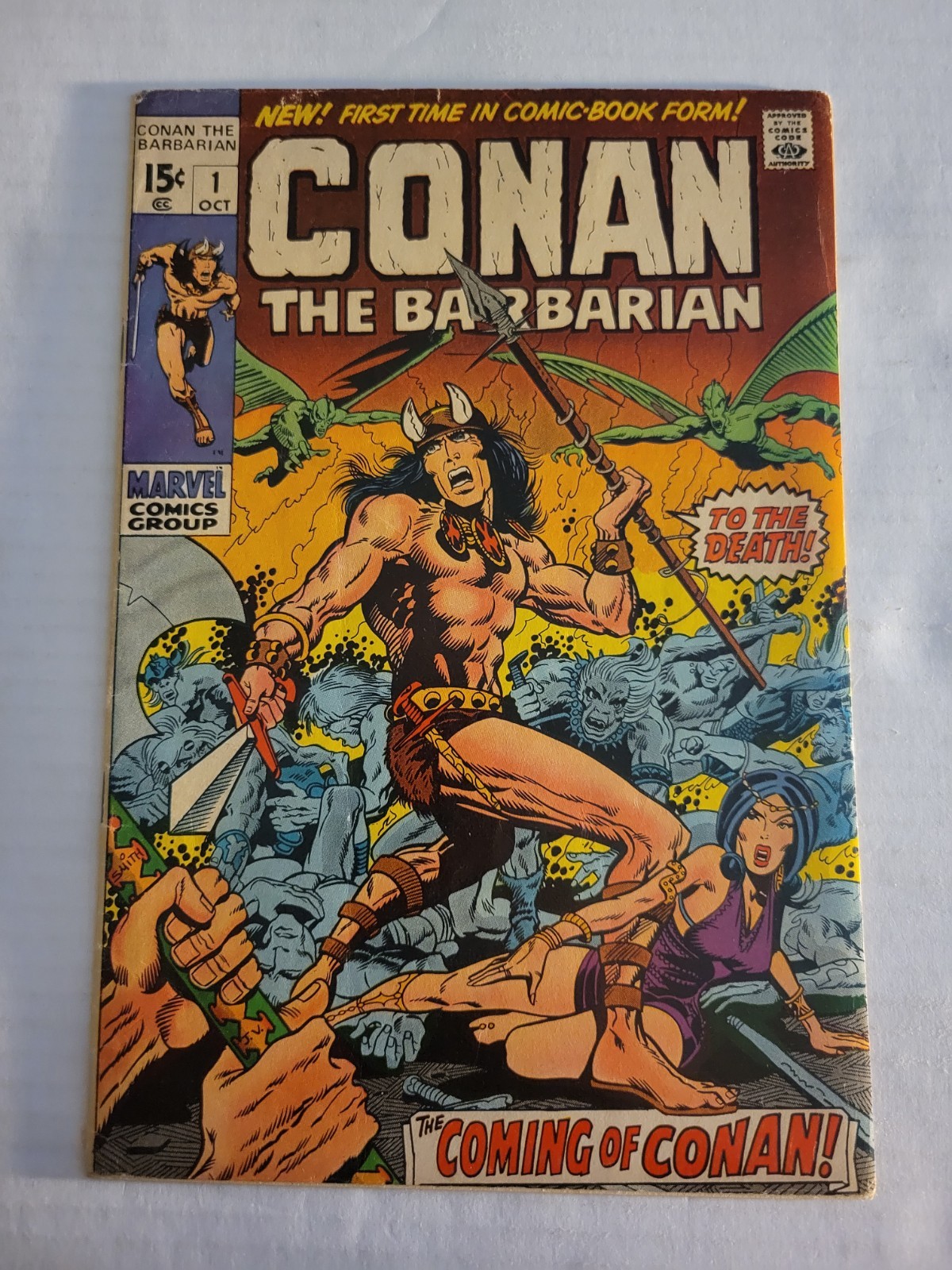 CONAN THE BARBARIAN #1 (1970) - MARVEL 1ST APPEARANCE IN COMICS NYCC CONAN THE BARBARIAN #1 (1970) - MARVEL 1ST APPEARANCE IN COMICS NYCC
