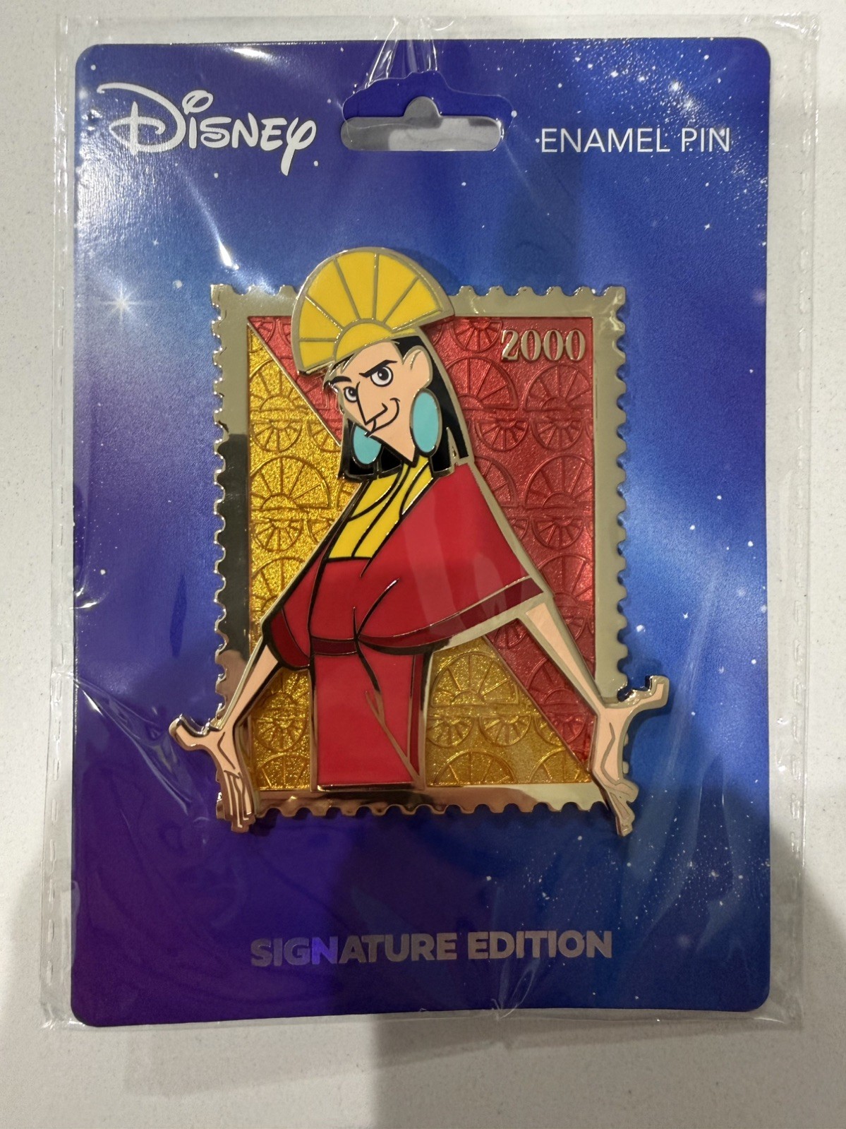 Disney Pixar Royal Stamp Kuzco Collectible Pin - Pink a la Mode IN HAND Disney Pixar Royal Stamp Kuzco Collectible Pin - Pink a la Mode IN HAND