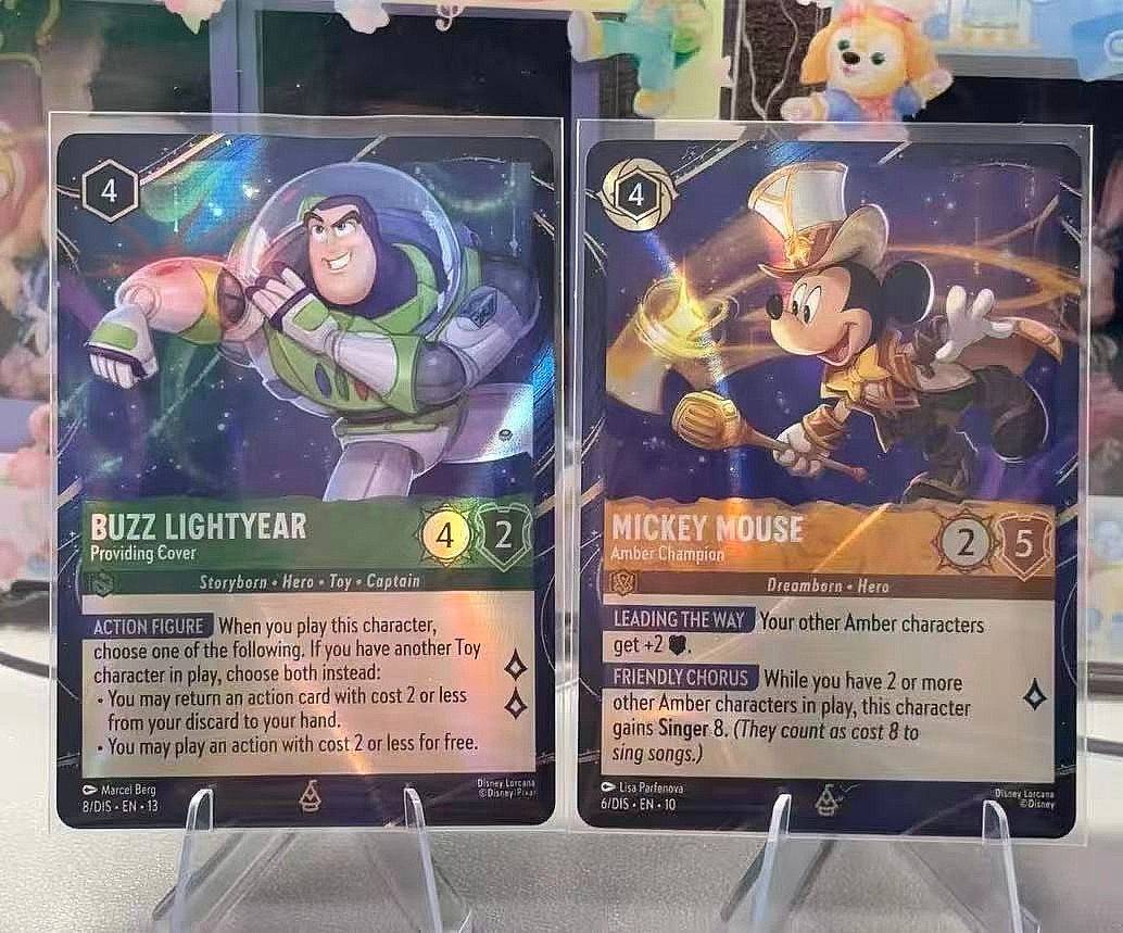 English - Lorcana Disney Promo Exclusive Mickey Mouse Buzz Lightyear 2pcs set English - Lorcana Disney Promo Exclusive Mickey Mouse Buzz Lightyear 2pcs set