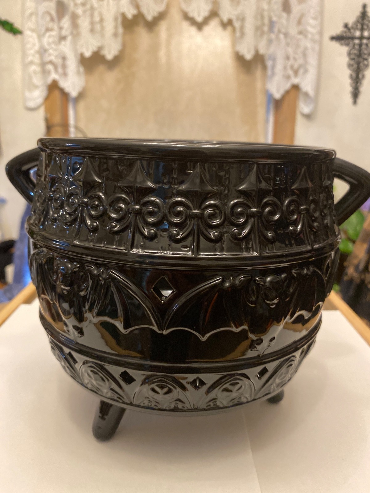 RETIRED 2016 HTF RARE Partylite Spellbound Cauldron Jar Holder NEW without box RETIRED 2016 HTF RARE Partylite Spellbound Cauldron Jar Holder NEW without box