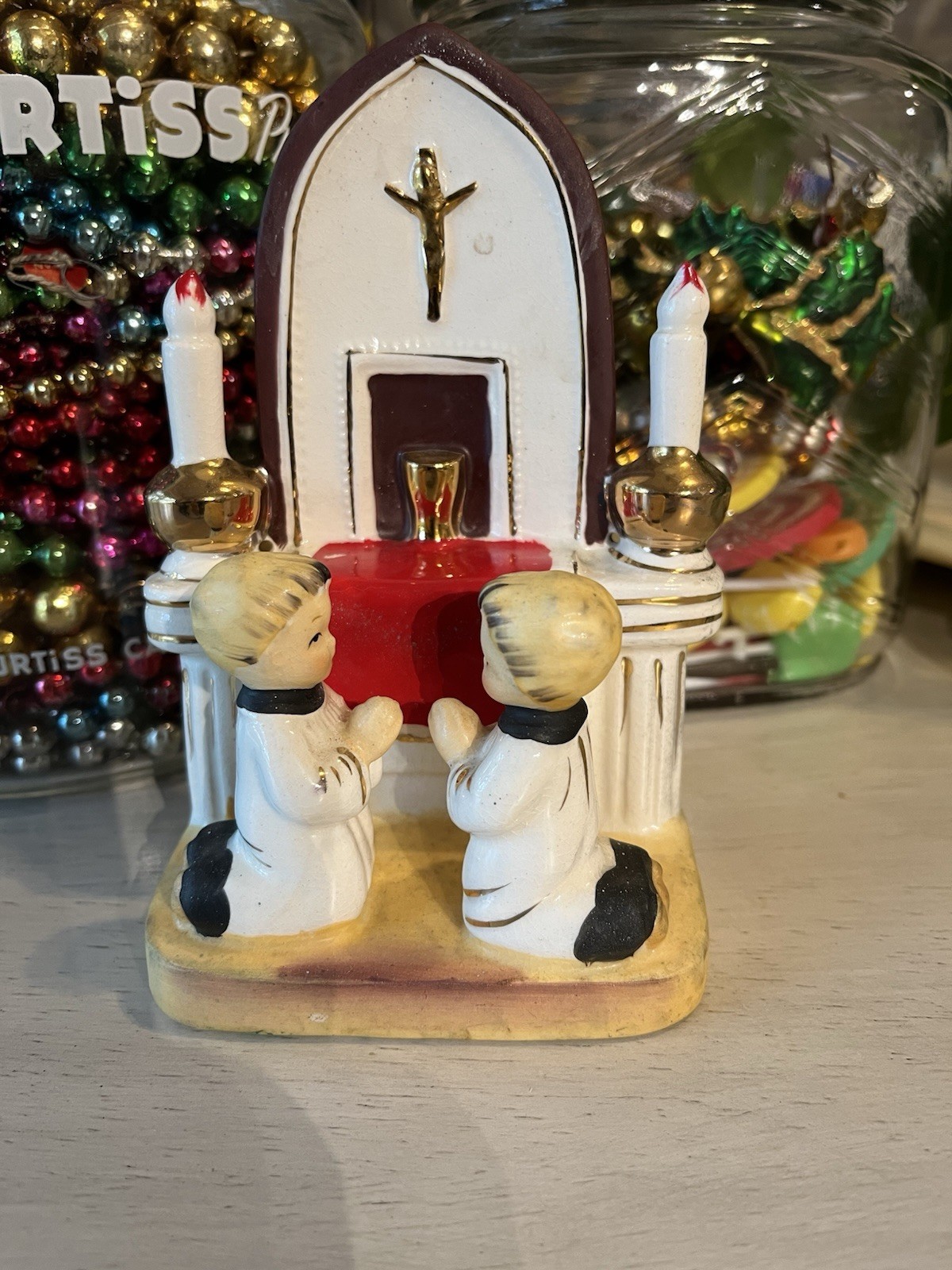 Vintage 1960 Napco Alter Boys Praying