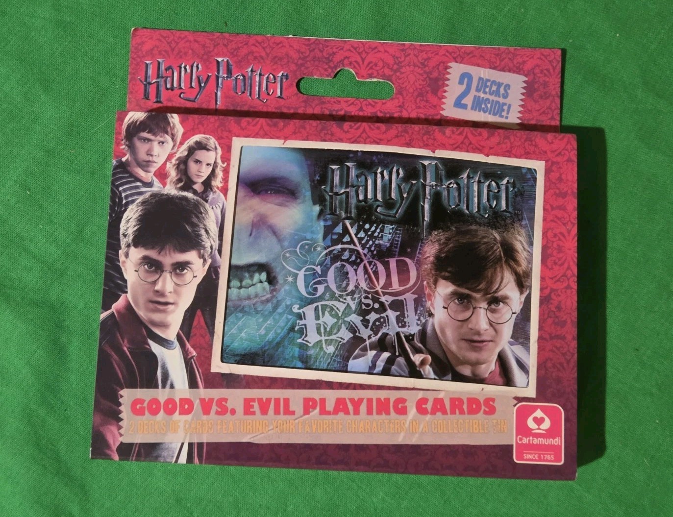 Rare Harry Potter Good vs Evil Playing Cards 2 Decks Tin Cartamundi New Sealed Rare Harry Potter Good vs Evil Playing Cards 2 Decks Tin Cartamundi New Sealed