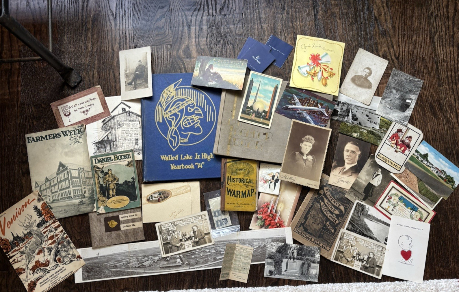 Lot Of VTG & Antique Ephemera Postcards Stamps Booklets Brochures Greeting Cards Lot Of VTG & Antique Ephemera Postcards Stamps Booklets Brochures Greeting Cards