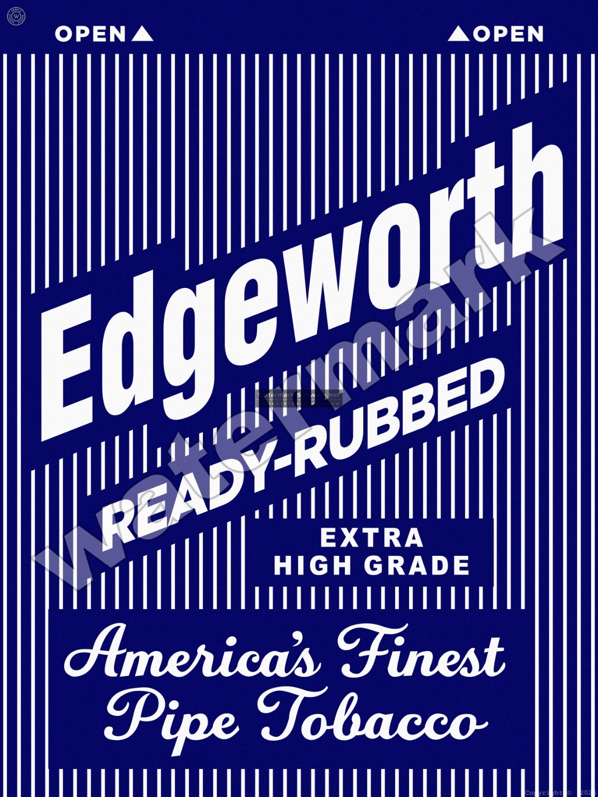 Edgeworth Pipe Tobacco Metal Sign 3 Sizes to Choose From Edgeworth Pipe Tobacco Metal Sign 3 Sizes to Choose From