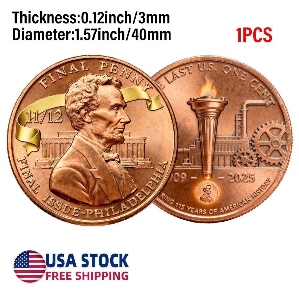 The Last U.S  1909-2025 Memorial Medal Collectibles K