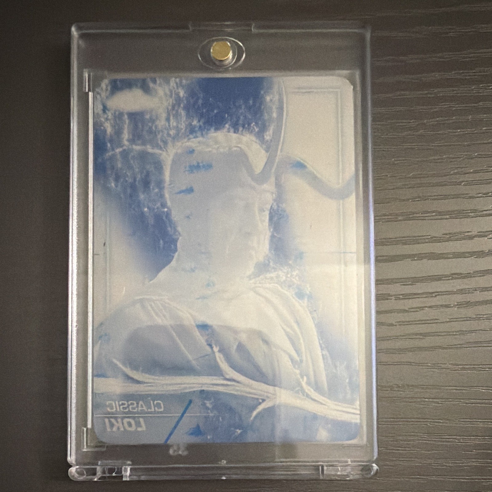 2025 Topps Chrome Marvel Studios #105 Classic Loki Blue Printing Plate 1/1