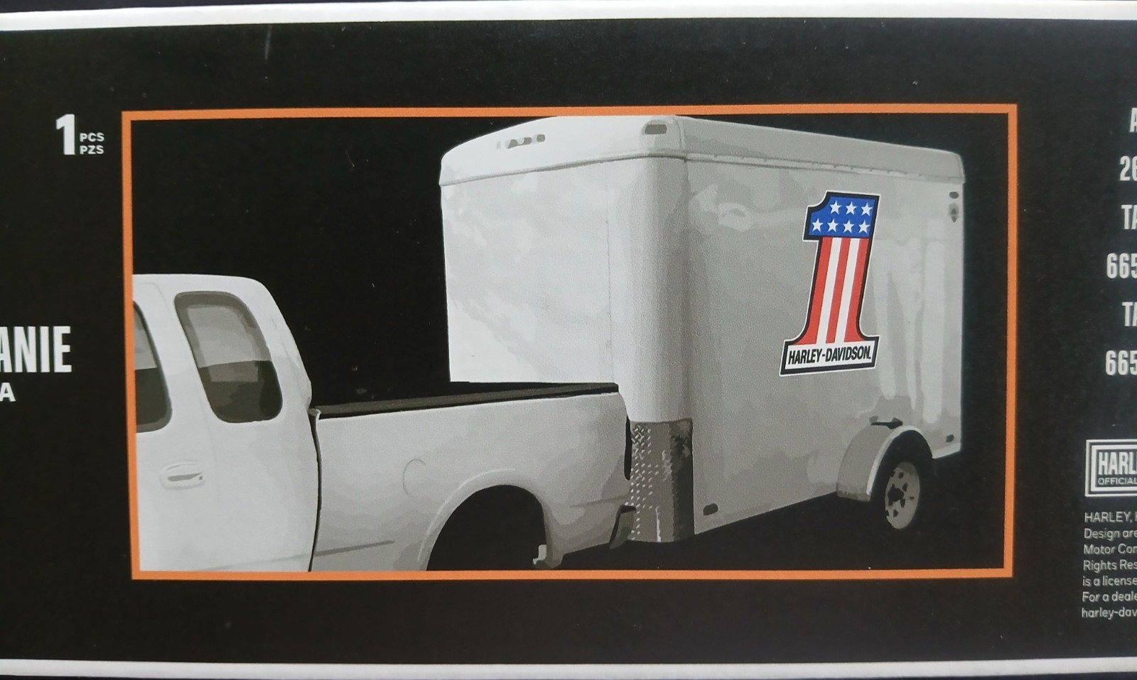 Harley Davidson Motorcycle Mega Decal for Trailers Bike Haulers 26.18" x 37.54"