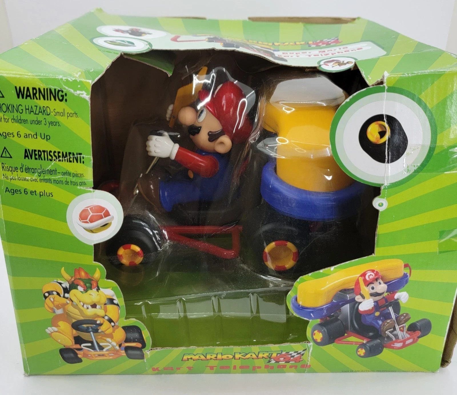 2002 SUPER MARIO KART 64 CORDED TELEPHONE Retro Vintage Nintendo ~ RARE ~ 2002 SUPER MARIO KART 64 CORDED TELEPHONE Retro Vintage Nintendo ~ RARE ~