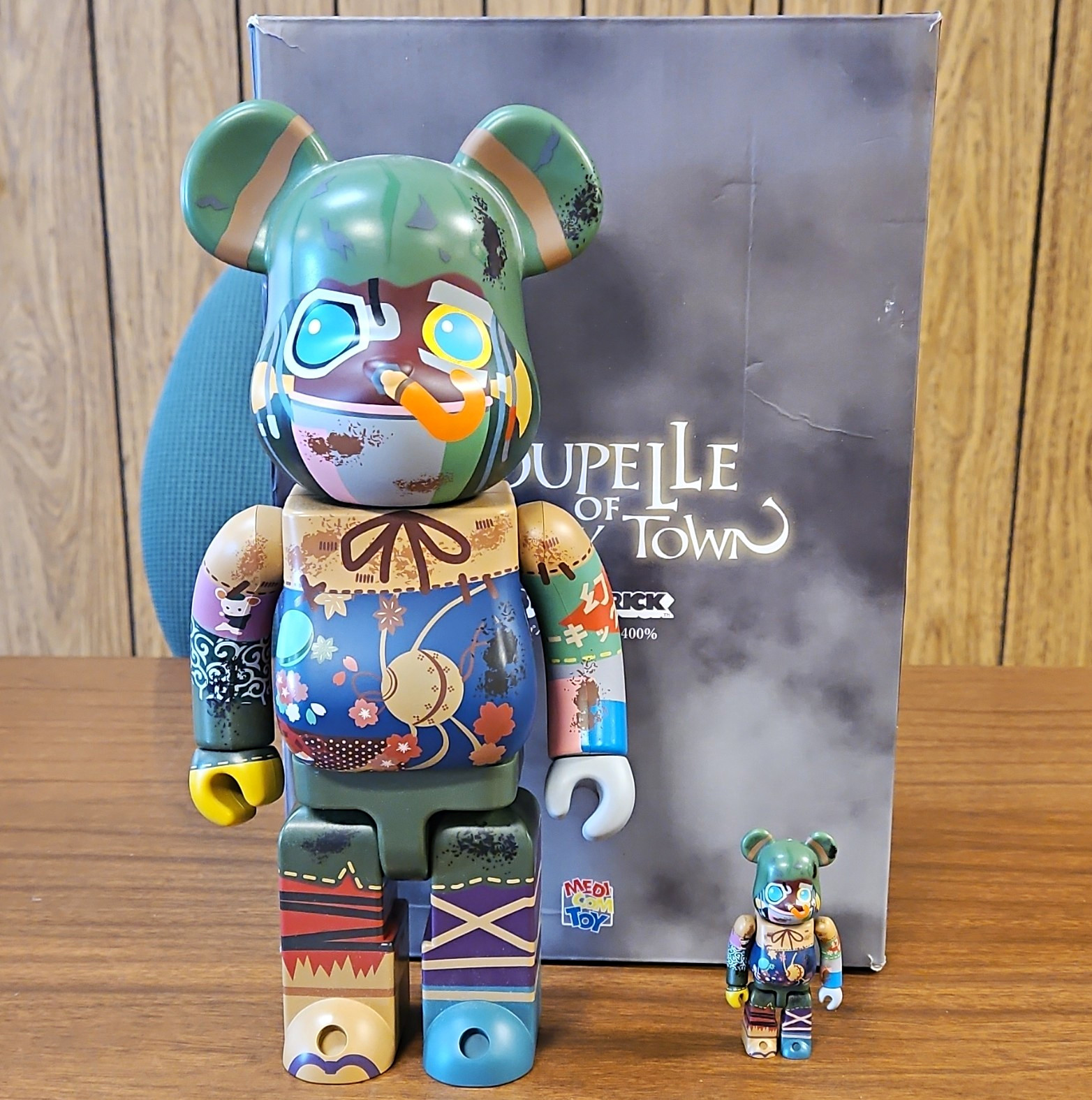 Medicom Toy BE@RBRICK Poupelle of Chimney Town 100% & 400% W BOX Medicom Toy BE@RBRICK Poupelle of Chimney Town 100% & 400% W BOX