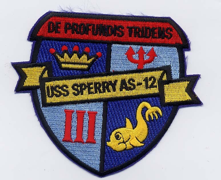 USS Sperry AS12 - De Profundis Tridens - 4 in FE - BCP # b545 USS Sperry AS12 - De Profundis Tridens - 4 in FE - BCP # b545