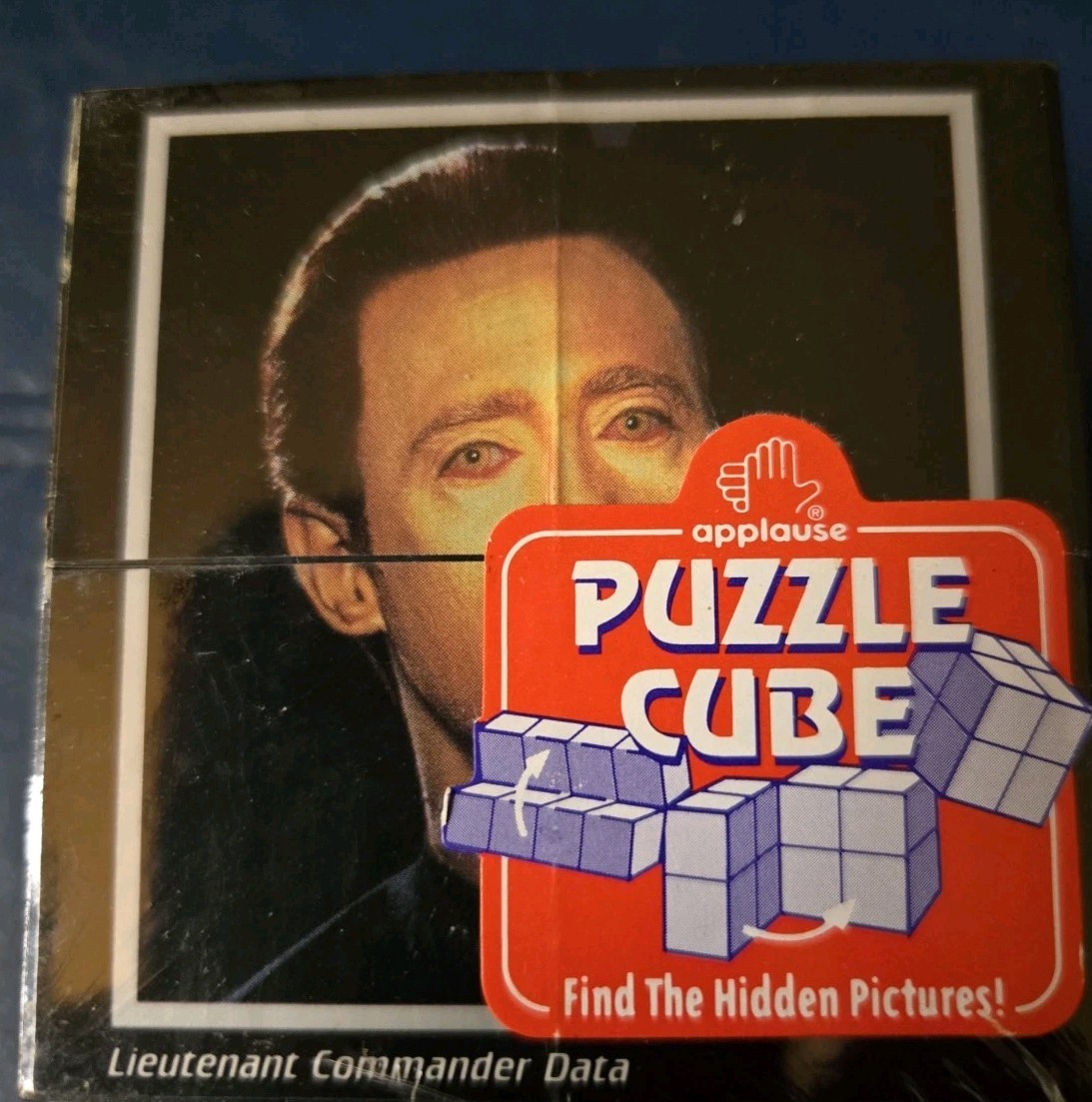 VTG 1995 STAR TREK THE NEXT GENERATION PUZZLE CUBE APPLAUSE 2 3/4" VTG 1995 STAR TREK THE NEXT GENERATION PUZZLE CUBE APPLAUSE 2 3/4"