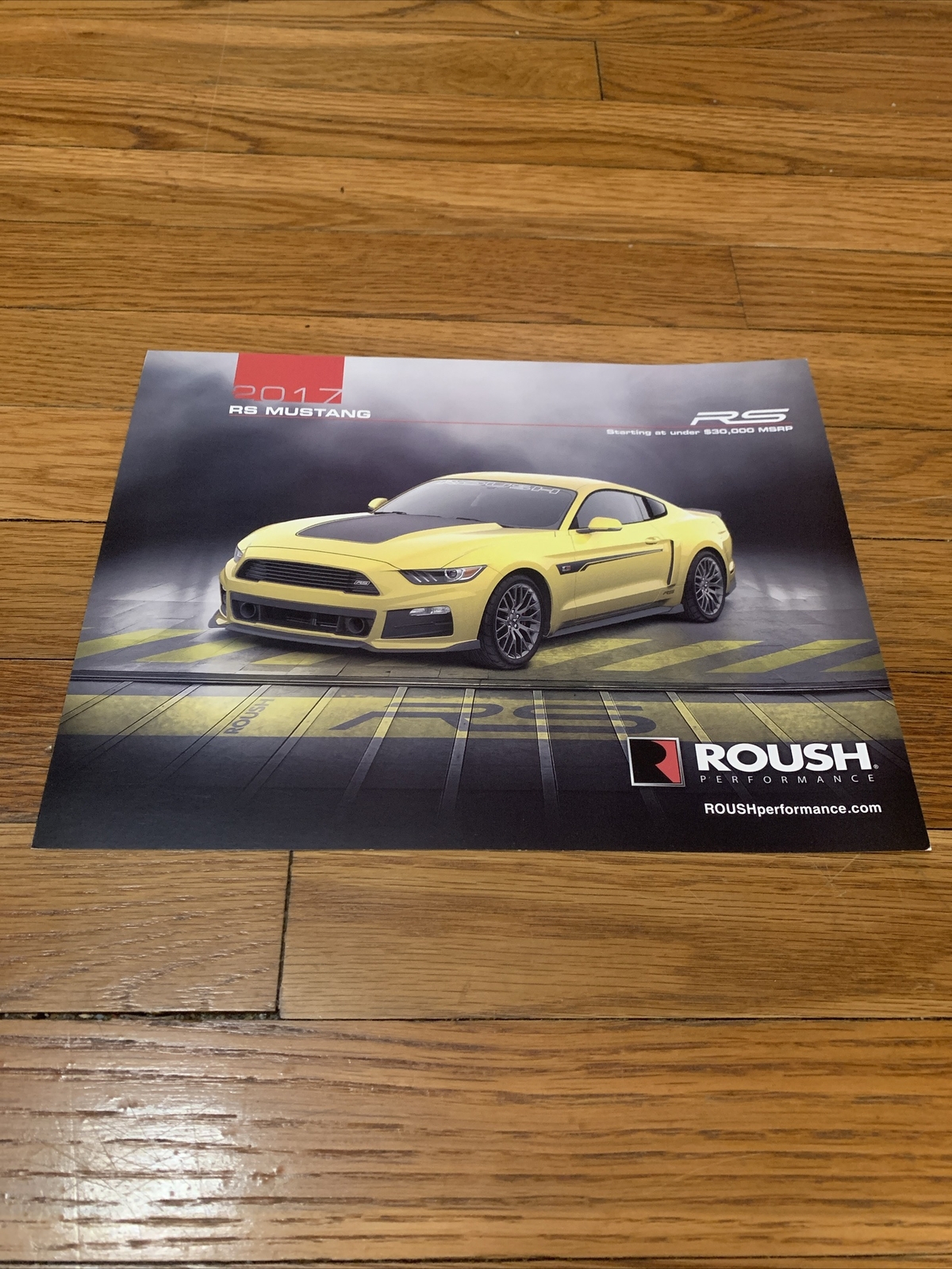 2017 Ford Mustang Roush RS Sales Spec Sheet Card OEM 2017 Ford Mustang Roush RS Sales Spec Sheet Card OEM