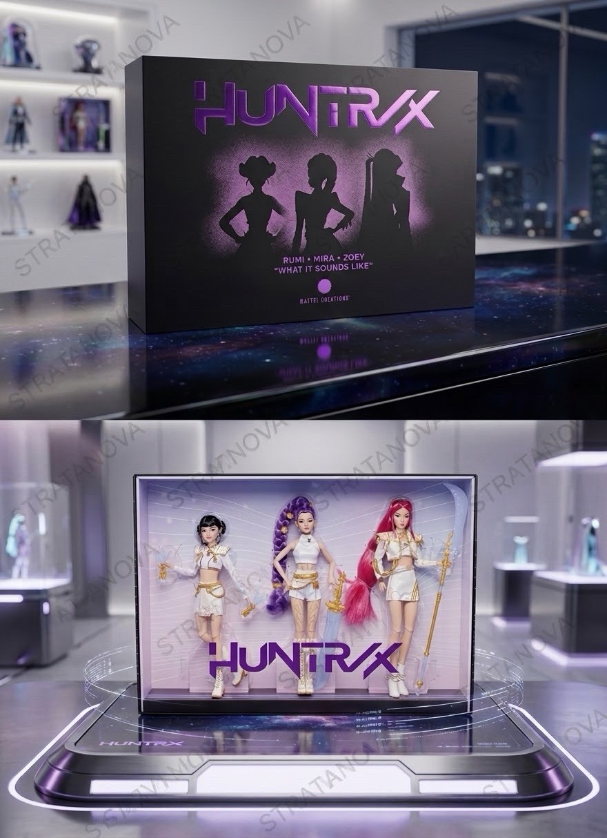 New K-Pop HUNTR/X Rumi Mira Zoey What It Sounds Like 3-Pack Mattel Creations New K-Pop HUNTR/X Rumi Mira Zoey What It Sounds Like 3-Pack Mattel Creations
