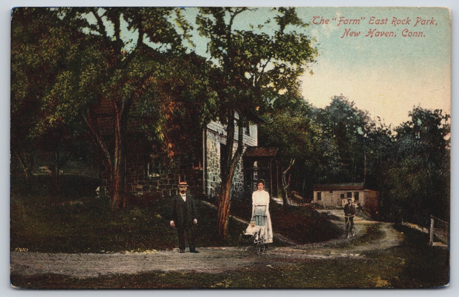 Postcard The Farm East Rock Park New Haven Connecticut Unposted
