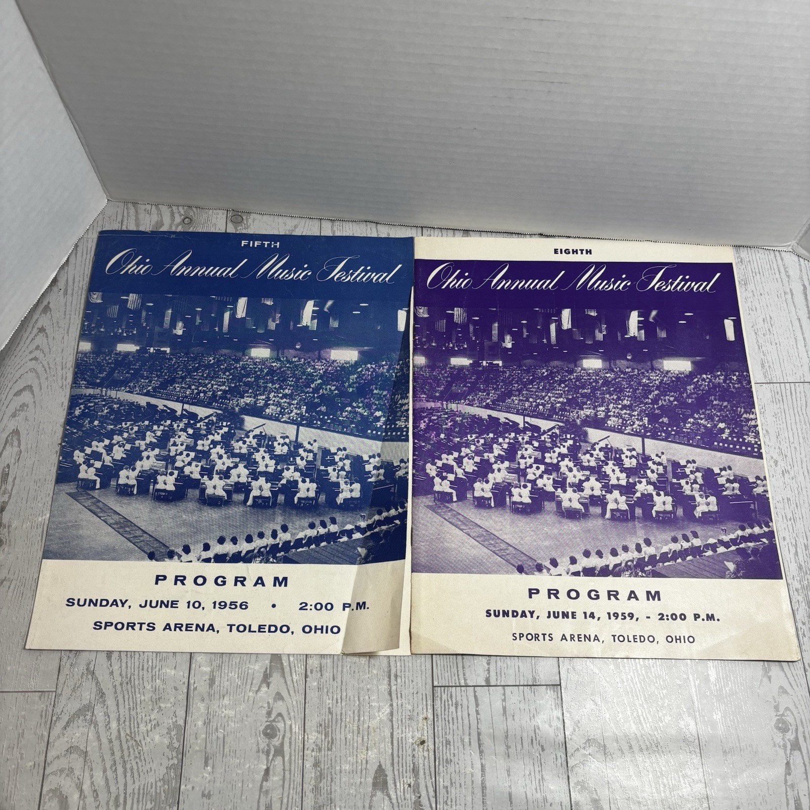 Vintage 1956 & 1959 Ohio Annual Music Festival Programs Toledo OH Vintage 1956 & 1959 Ohio Annual Music Festival Programs Toledo OH