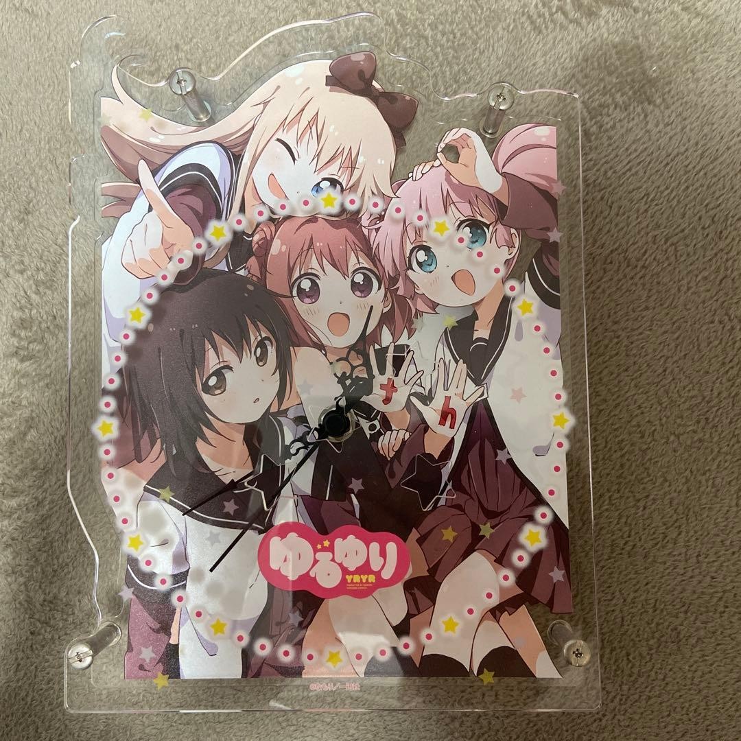 YuruYuri Acrylic Clock Acrylic Stand YuruYuri Acrylic Clock Acrylic Stand