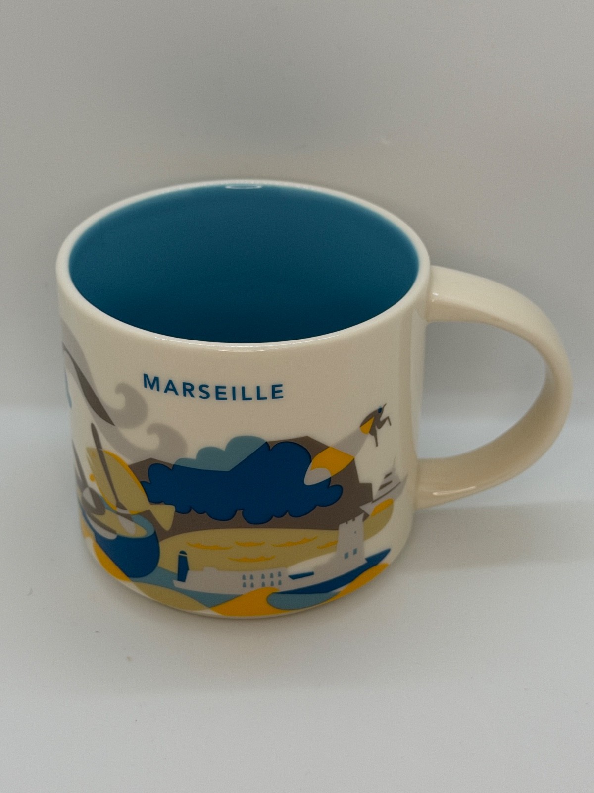 Starbucks MARSEILLE You Are Here YAH Collection 14oz Mug NEW No Box France Starbucks MARSEILLE You Are Here YAH Collection 14oz Mug NEW No Box France