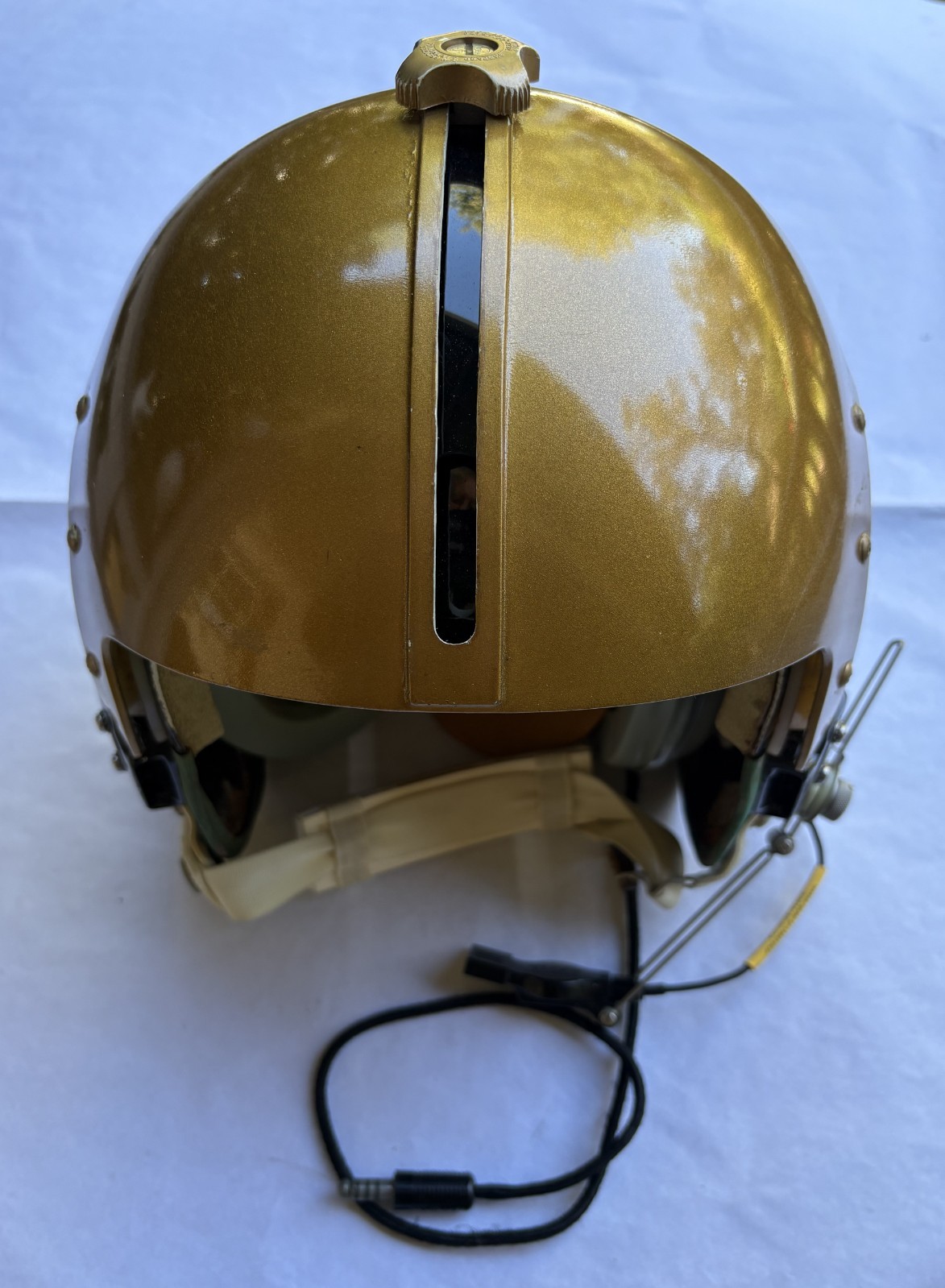 1970-1980's VINTAGE LARGE SIZE PILOT FLIGHT HELMET w/ ORIGINAL CARRY BAG