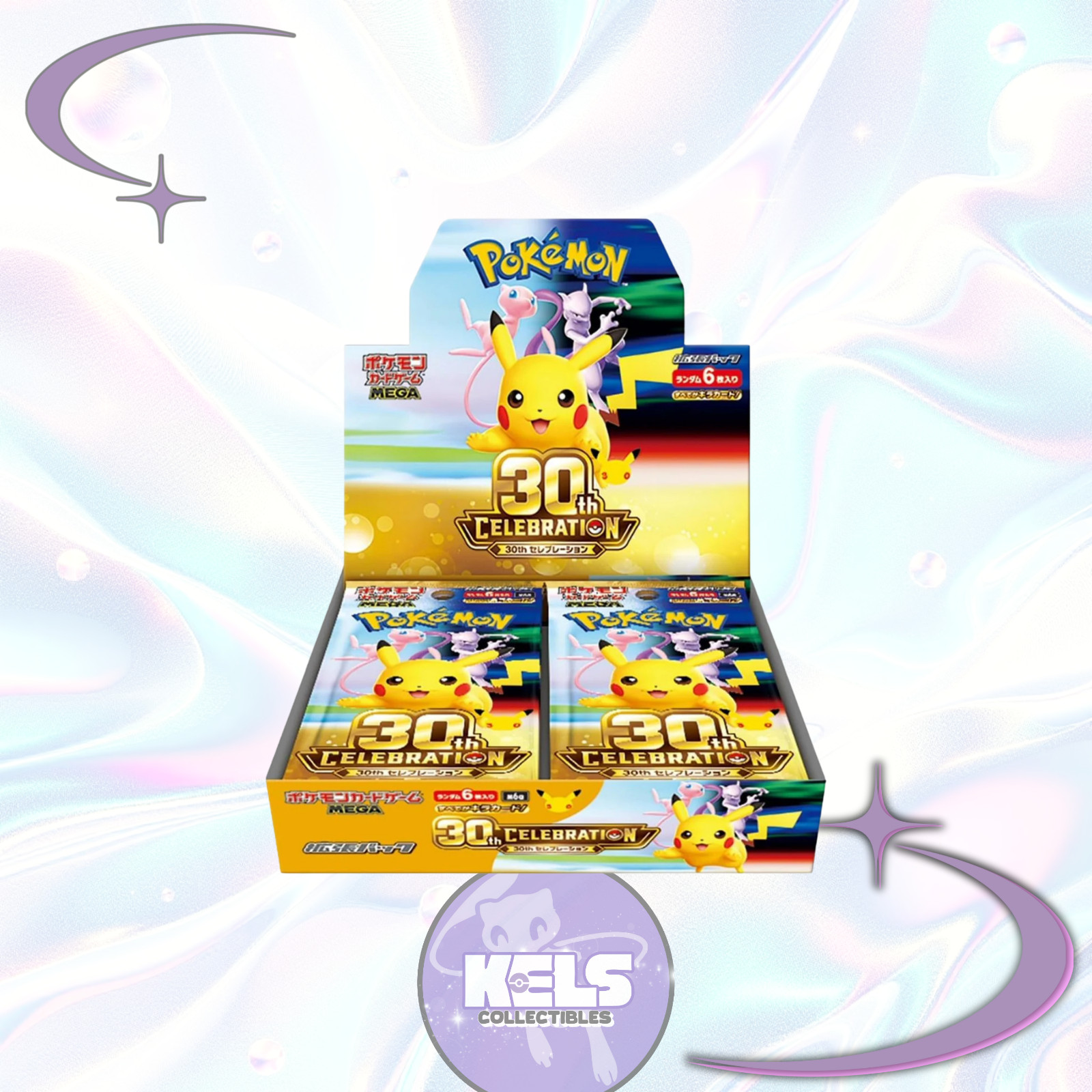 Pokémon Japanese 30th Anniversary Booster Box M6A Factory Sealed Mega US SELLER Pokémon Japanese 30th Anniversary Booster Box M6A Factory Sealed Mega US SELLER