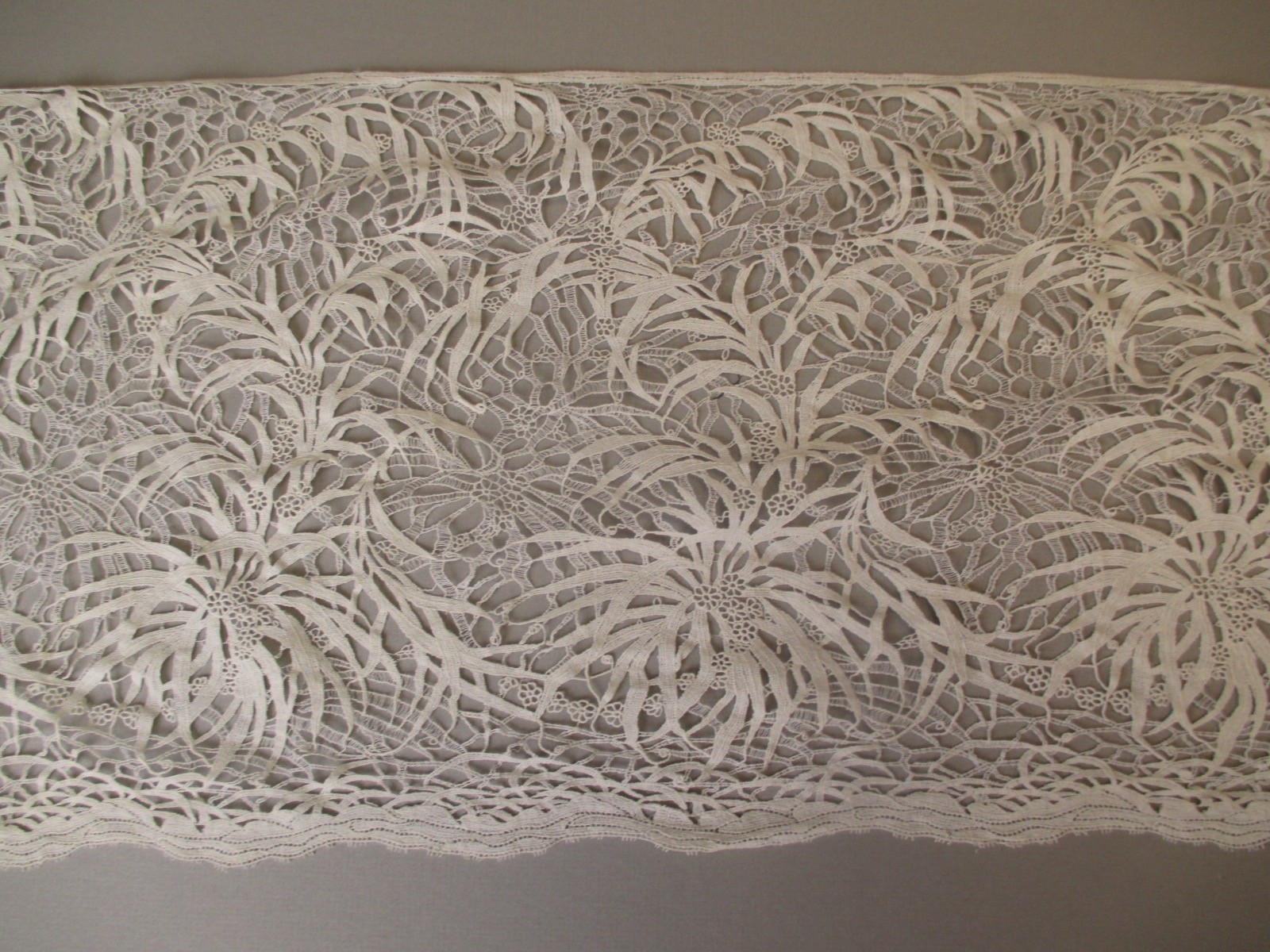 Antique Victorian Tape lace flounce Antique Victorian Tape lace flounce