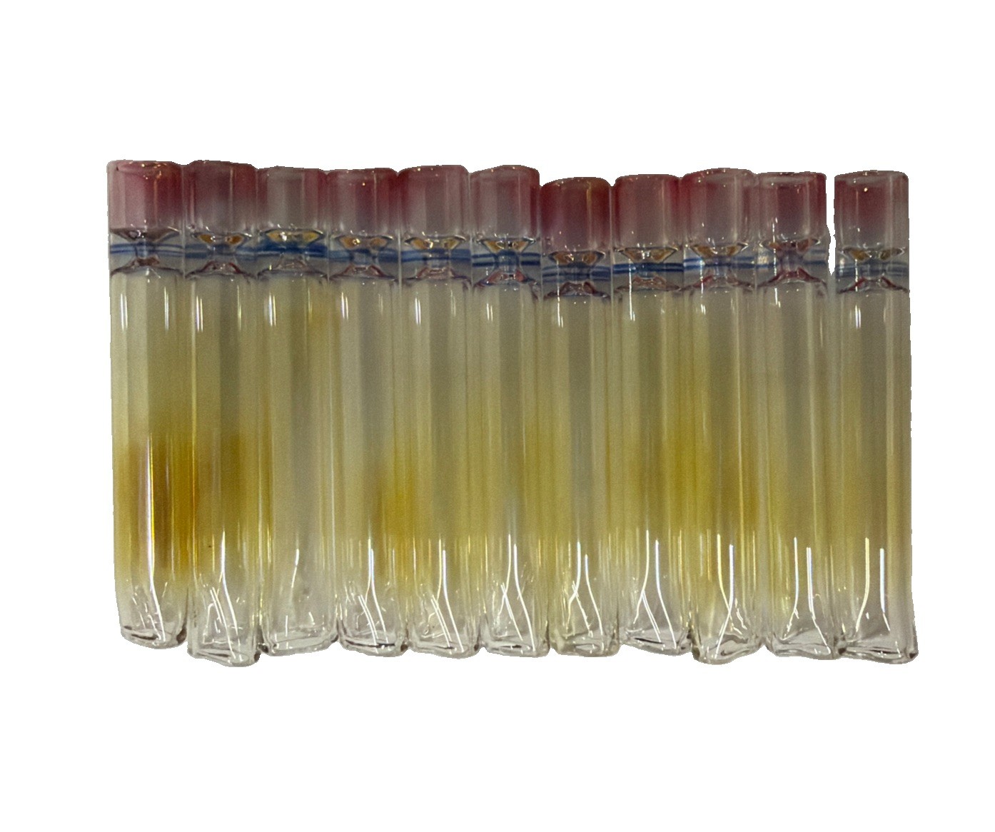 3.25" Glass One Hitter Cigarette Bat Pipe Gold Fumed 10 Pack 3.25" Glass One Hitter Cigarette Bat Pipe Gold Fumed 10 Pack
