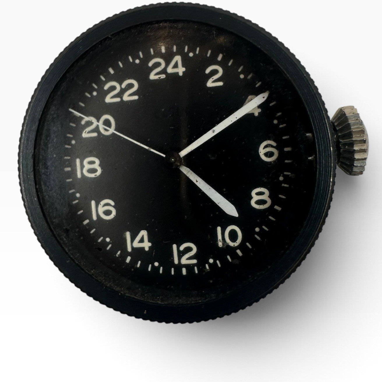 Vintage Elgin 24-Hour Military Aircraft Gun Camera Clock Watch (Non-Working/Part Vintage Elgin 24-Hour Military Aircraft Gun Camera Clock Watch (Non-Working/Part