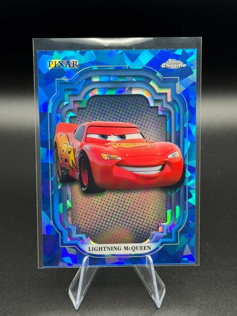 2024 Topps Chrome Disney Sapphire Lightning McQueen #116 Cars Pixar 2024 Topps Chrome Disney Sapphire Lightning McQueen #116 Cars Pixar