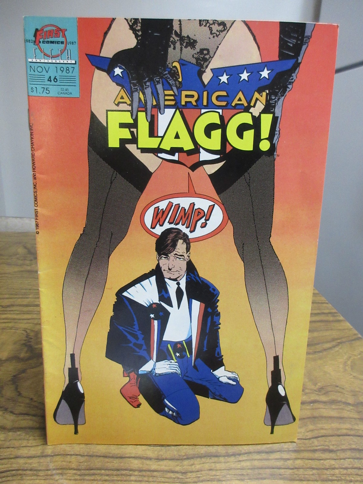 AMERICAN FLAGG Comic Book No. 46 (November 1987) (First Comics) AMERICAN FLAGG Comic Book No. 46 (November 1987) (First Comics)