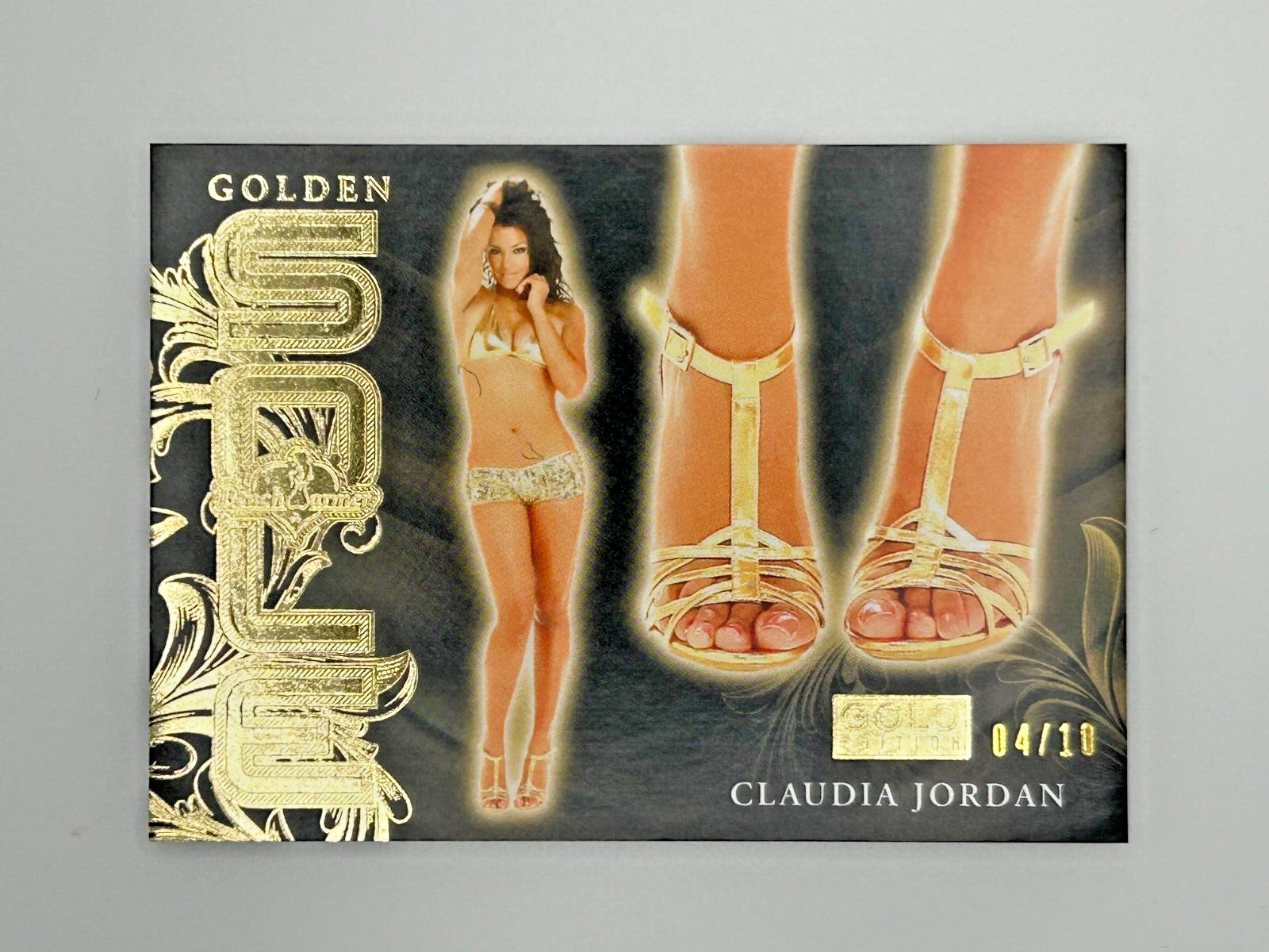CLAUDIA JONES 2021 Benchwarmer Gold Edition GOLDEN SOLE Gold Foil 04/10