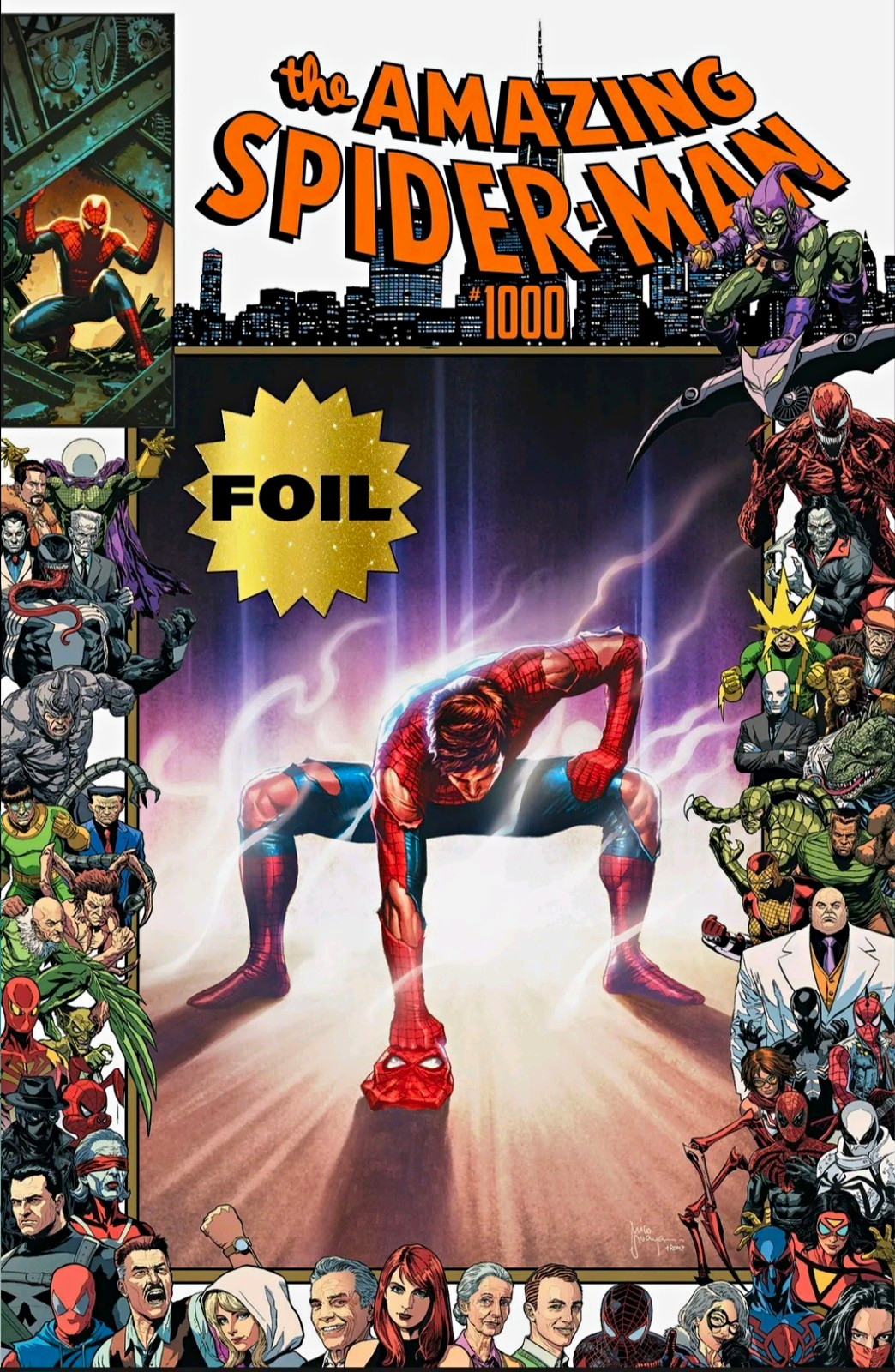 The Amazing Spider-Man #1000 - Mico Suayan Gear 2 Homage Foil The Amazing Spider-Man #1000 - Mico Suayan Gear 2 Homage Foil
