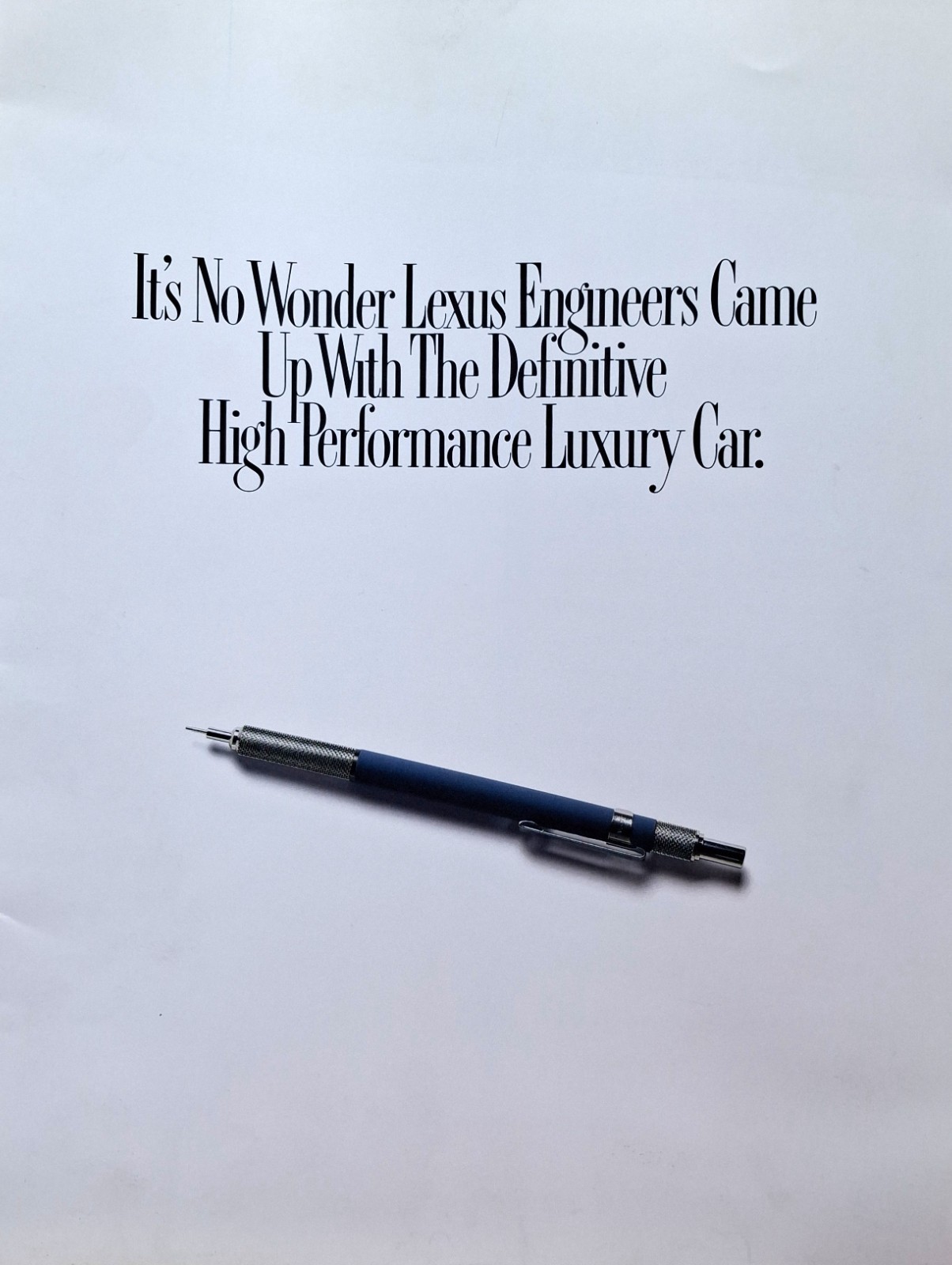 LEXUS 1990 * Original Sales Brochure * VGC * LEXUS 1990 * Original Sales Brochure * VGC *