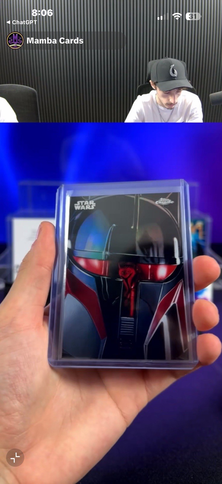 2026 Topps Chrome Star Wars Moff Gideon Reflections R-20 SSP Case Hit 2026 Topps Chrome Star Wars Moff Gideon Reflections R-20 SSP Case Hit
