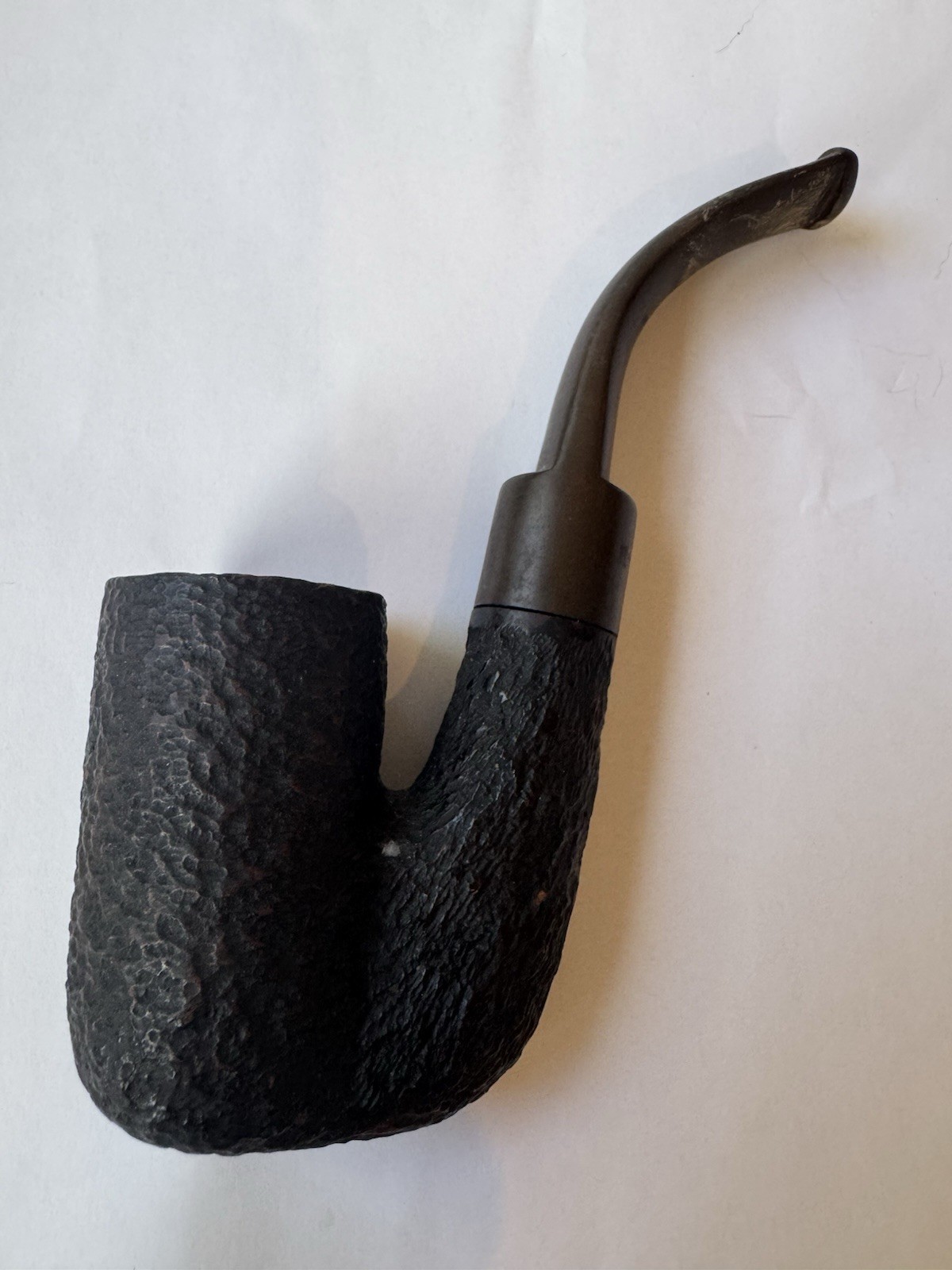 Vintage Italian Bruyere Baronet Rustic Briar Tobacco #604? Estate Smoking Pipe