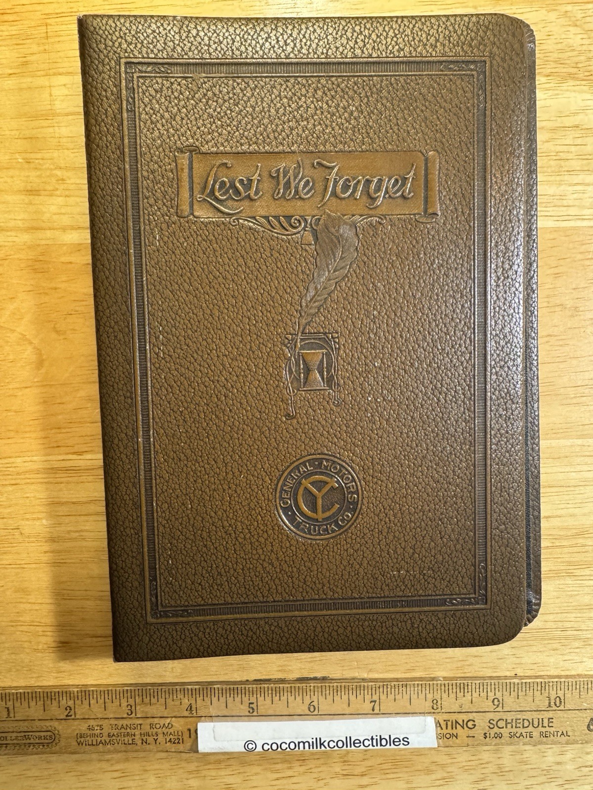 Vintage 1929 1930 General Motors Truck Co Lest We Forget Notepad Planner
