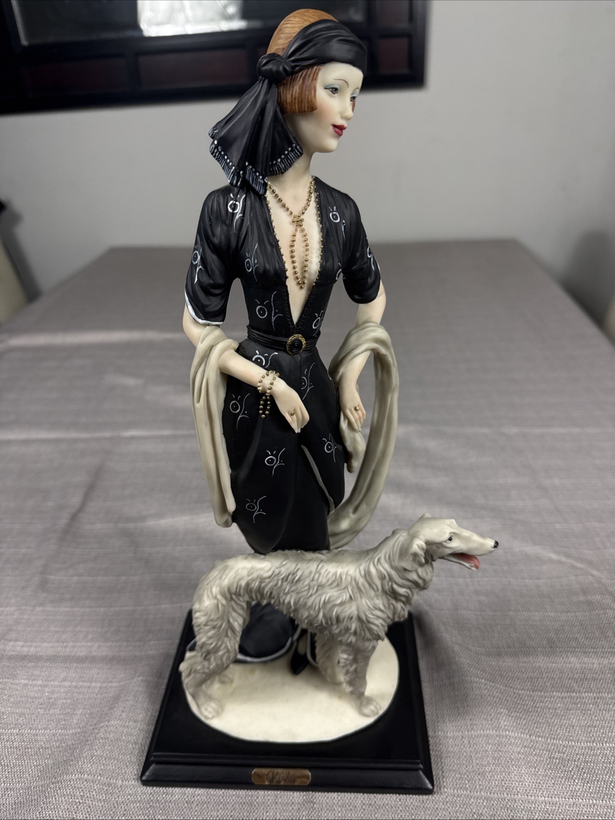 VTG 1987 Art Deco-style figurine by Italian sculptor A Belcari Made Italy 16’’ VTG 1987 Art Deco-style figurine by Italian sculptor A Belcari Made Italy 16’’