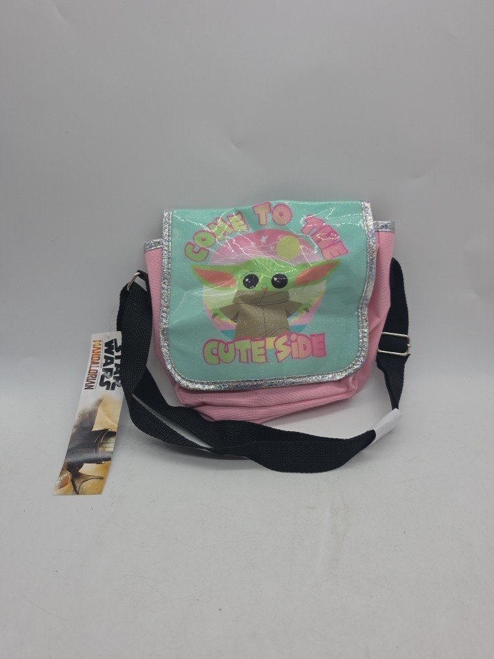 Star Wars The Mandalorian Baby Yoda Come To The Cute Side Satchel Bag Pink Blue Star Wars The Mandalorian Baby Yoda Come To The Cute Side Satchel Bag Pink Blue