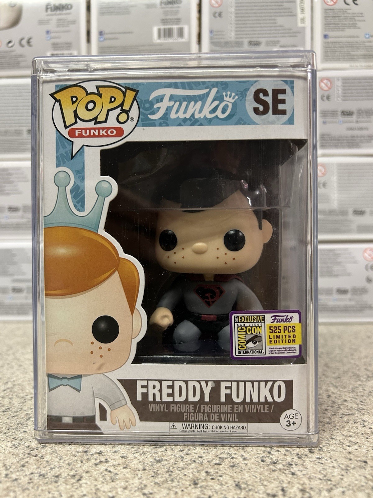 Funko Pop Freddy Funko As Superman Red Son 2017 SDCC 525 PCS SE 🔥 🔥 🔥 Funko Pop Freddy Funko As Superman Red Son 2017 SDCC 525 PCS SE 🔥 🔥 🔥