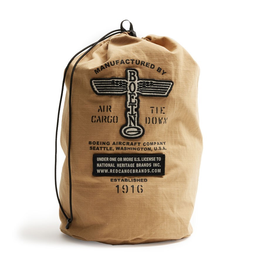 Boeing Totem Logo Ripstop Organizing Bag, Tan, Vintage Aviation, WW II ACC-0116 Boeing Totem Logo Ripstop Organizing Bag, Tan, Vintage Aviation, WW II ACC-0116