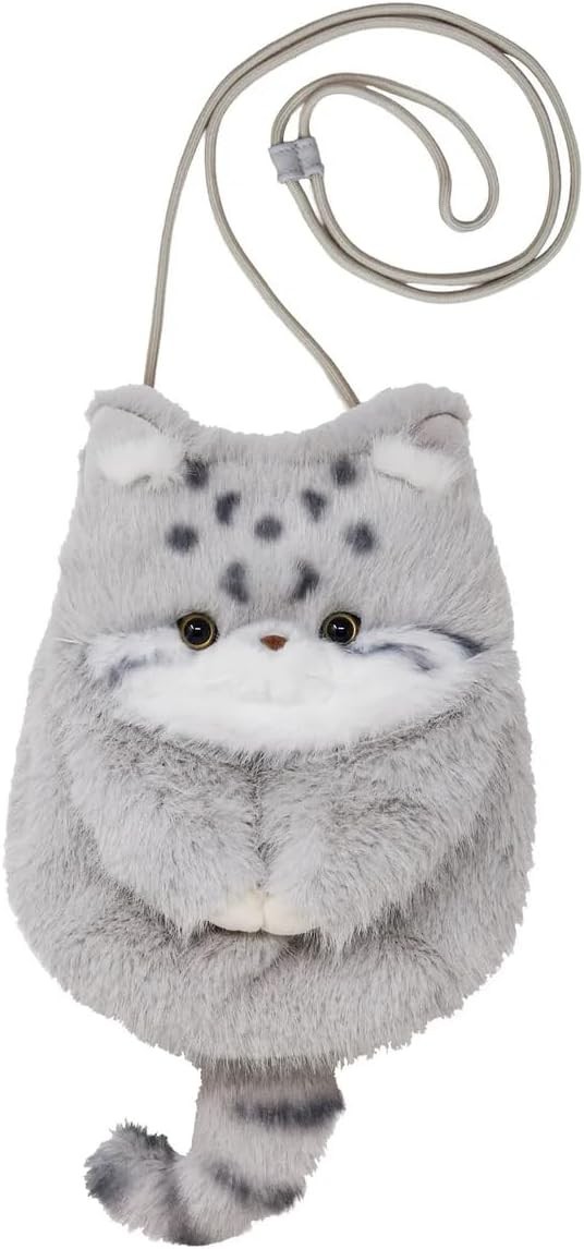 Pallas's Cat Plush Shoulder Bag Manul Cat Naitou Design Watapo Japan New