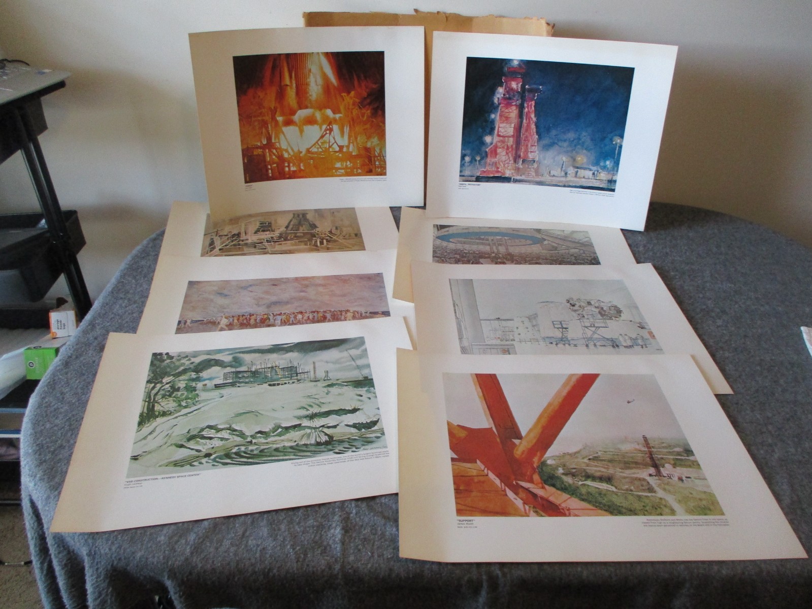 NASA SPACE ART COMMISSIONED LITHO PRINTS (SET 8) 60s EYEWITNESS TO SPACE-16"x20" NASA SPACE ART COMMISSIONED LITHO PRINTS (SET 8) 60s EYEWITNESS TO SPACE-16"x20"