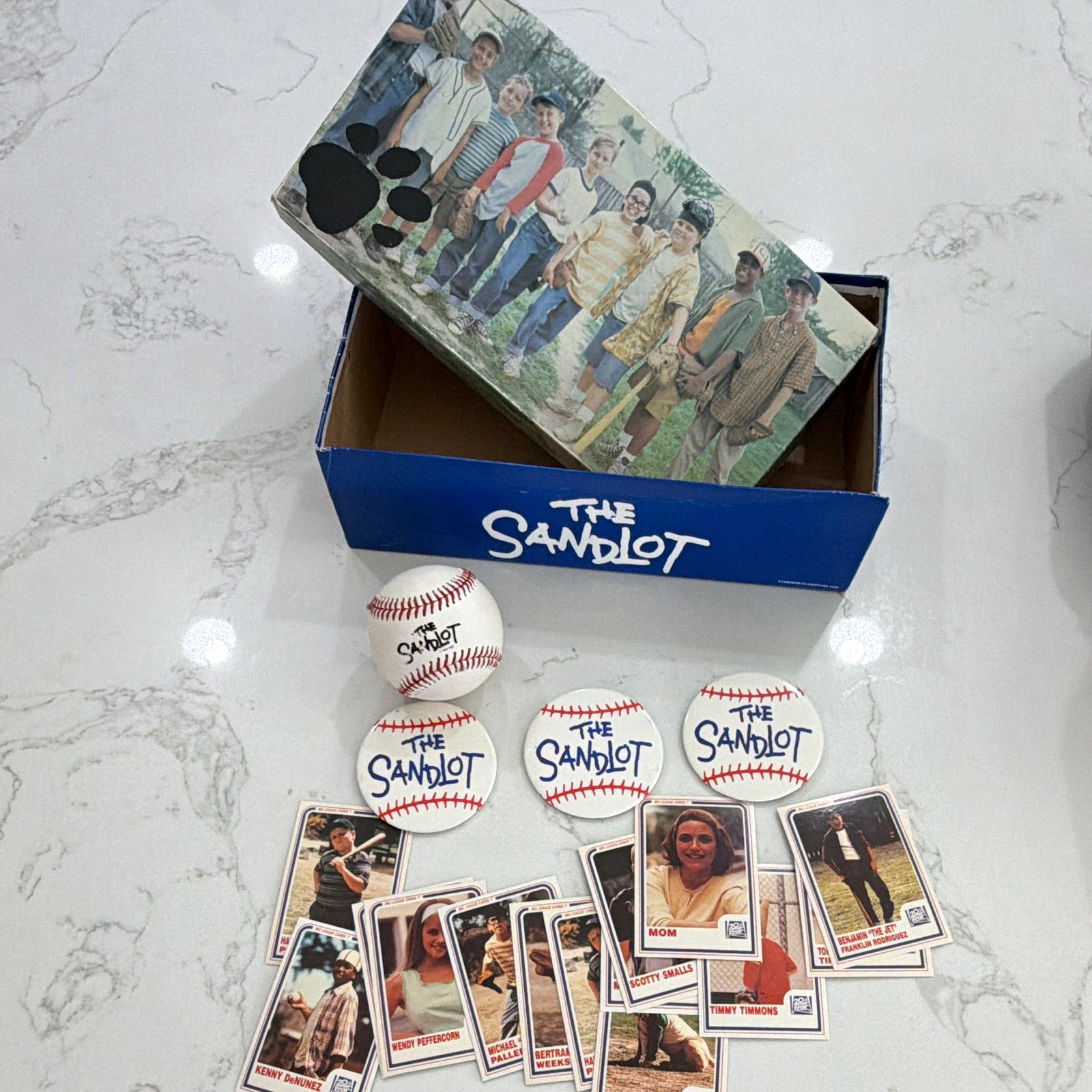 The Sandlot Movie Premiere Promotional Lot Baseball Cards Buttons Box Movie The Sandlot Movie Premiere Promotional Lot Baseball Cards Buttons Box Movie
