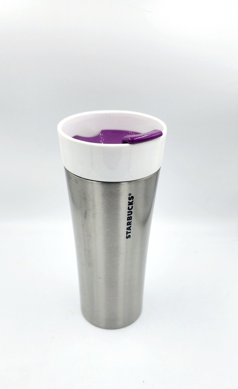Starbucks 2012 Ceramic Stainless Steel Tall Coffee Travel Tumbler Mug Cup 12 oz