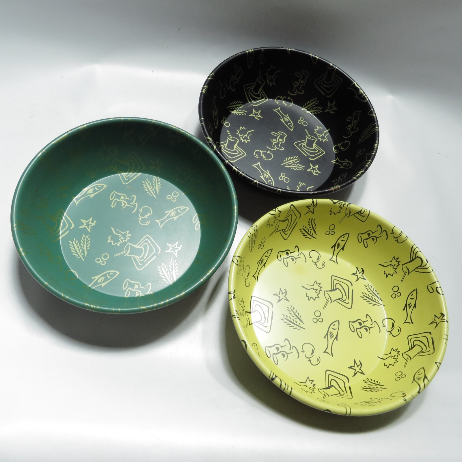 Vintage Mid Century Cereal Bowls Set of 3 Food Design Metal Vintage Mid Century Cereal Bowls Set of 3 Food Design Metal
