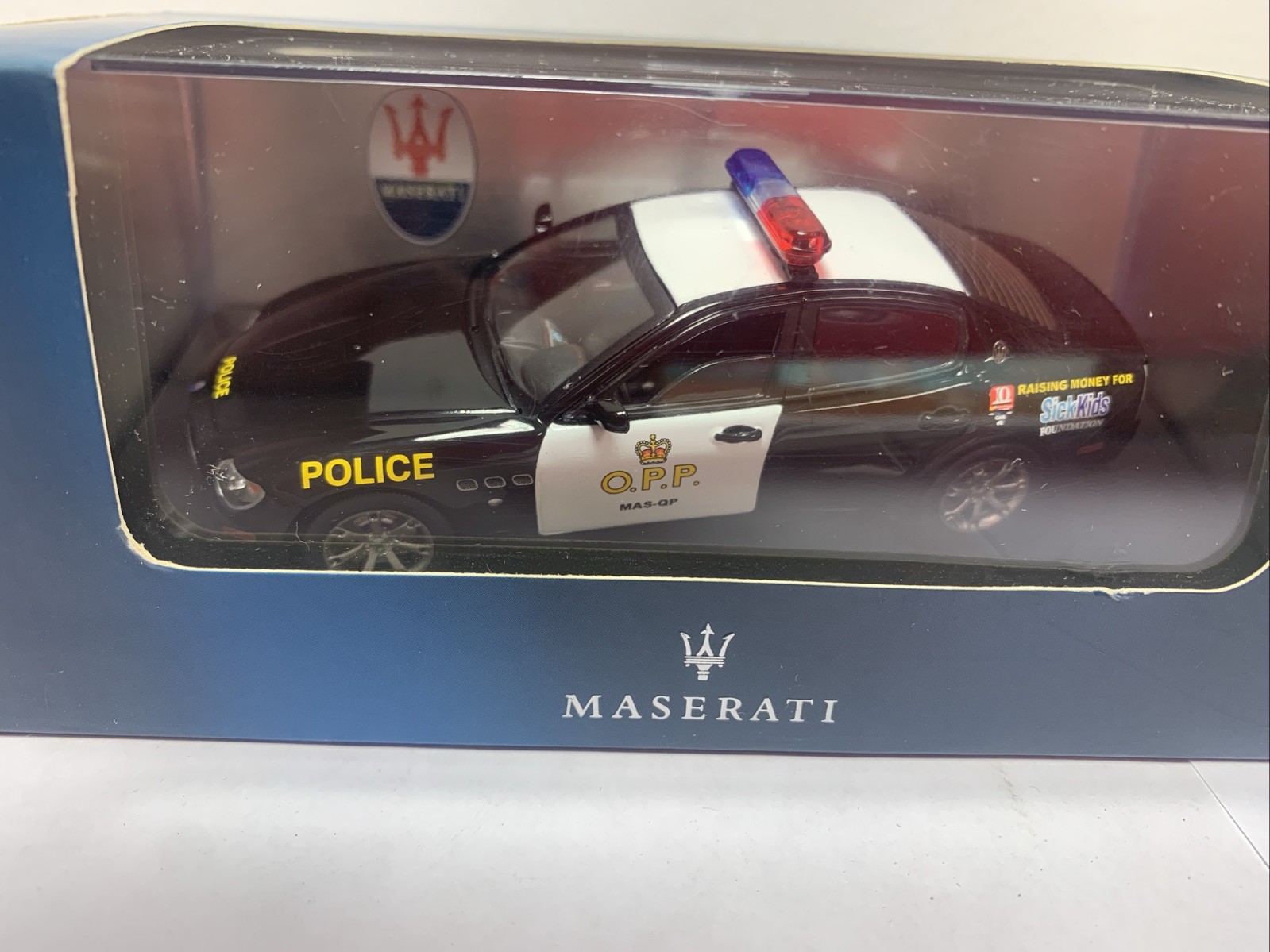 Genuine Maserati Model Quattroporte Police Car. Collectible Model Genuine Maserati Model Quattroporte Police Car. Collectible Model